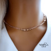 Rose gold necklace set #67302