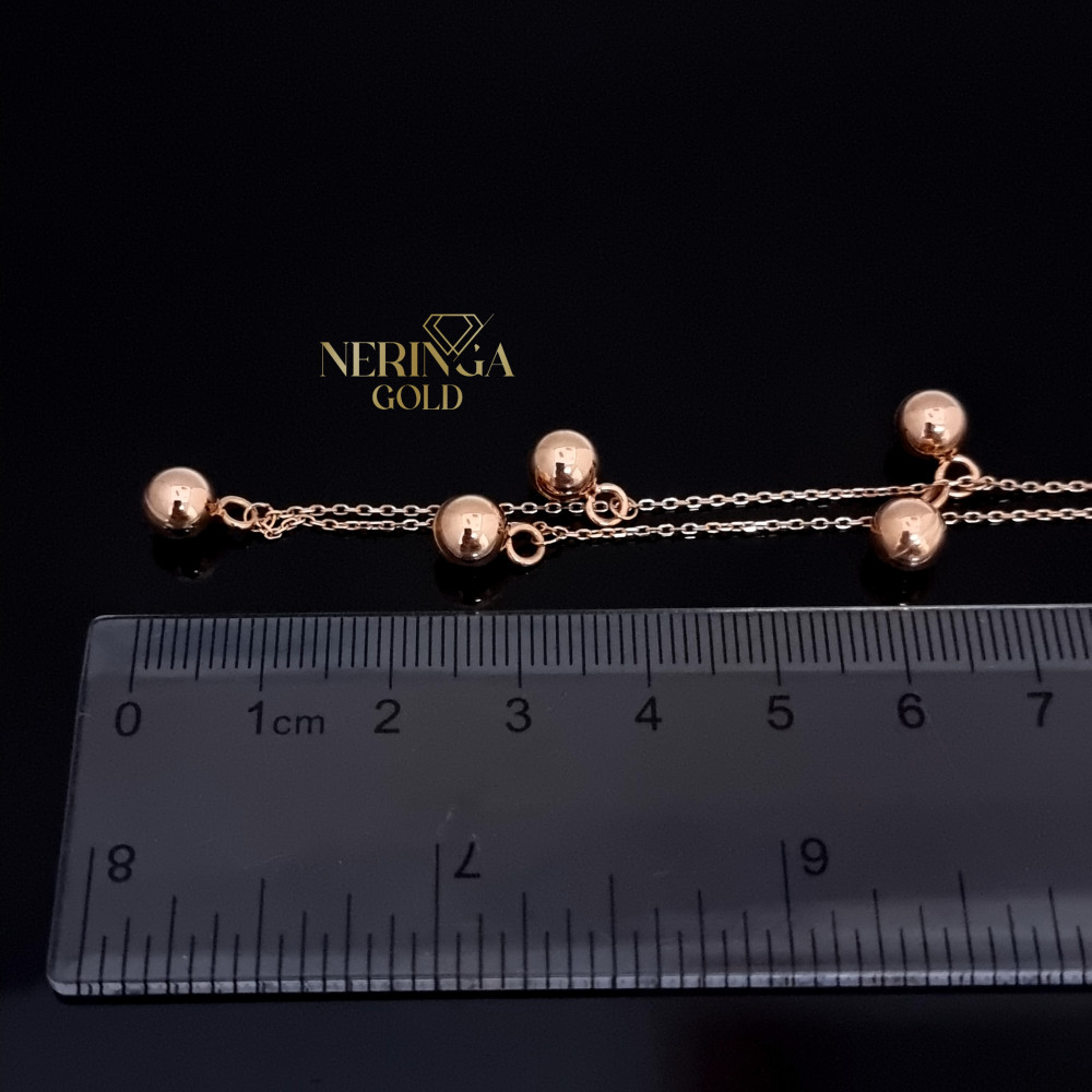 Rose gold necklace set #67299