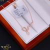 Rose gold necklace set #67270