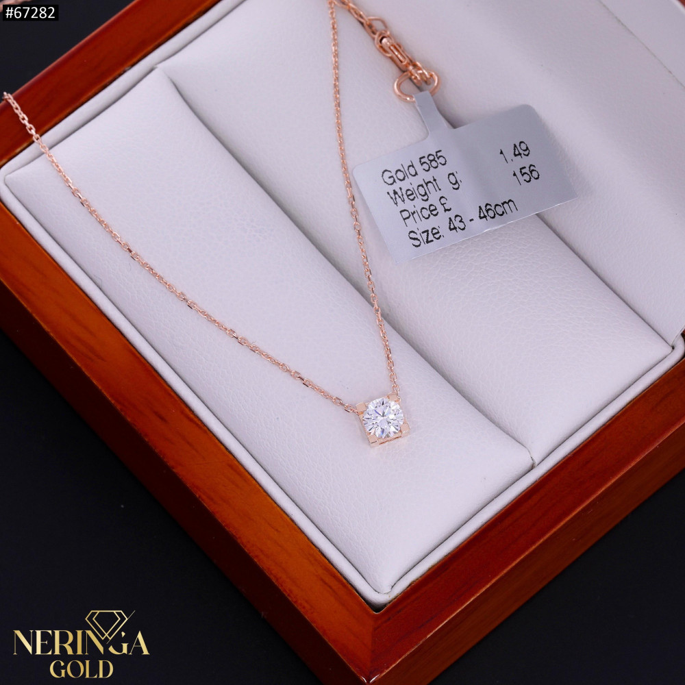 Rose gold necklace set #67282
