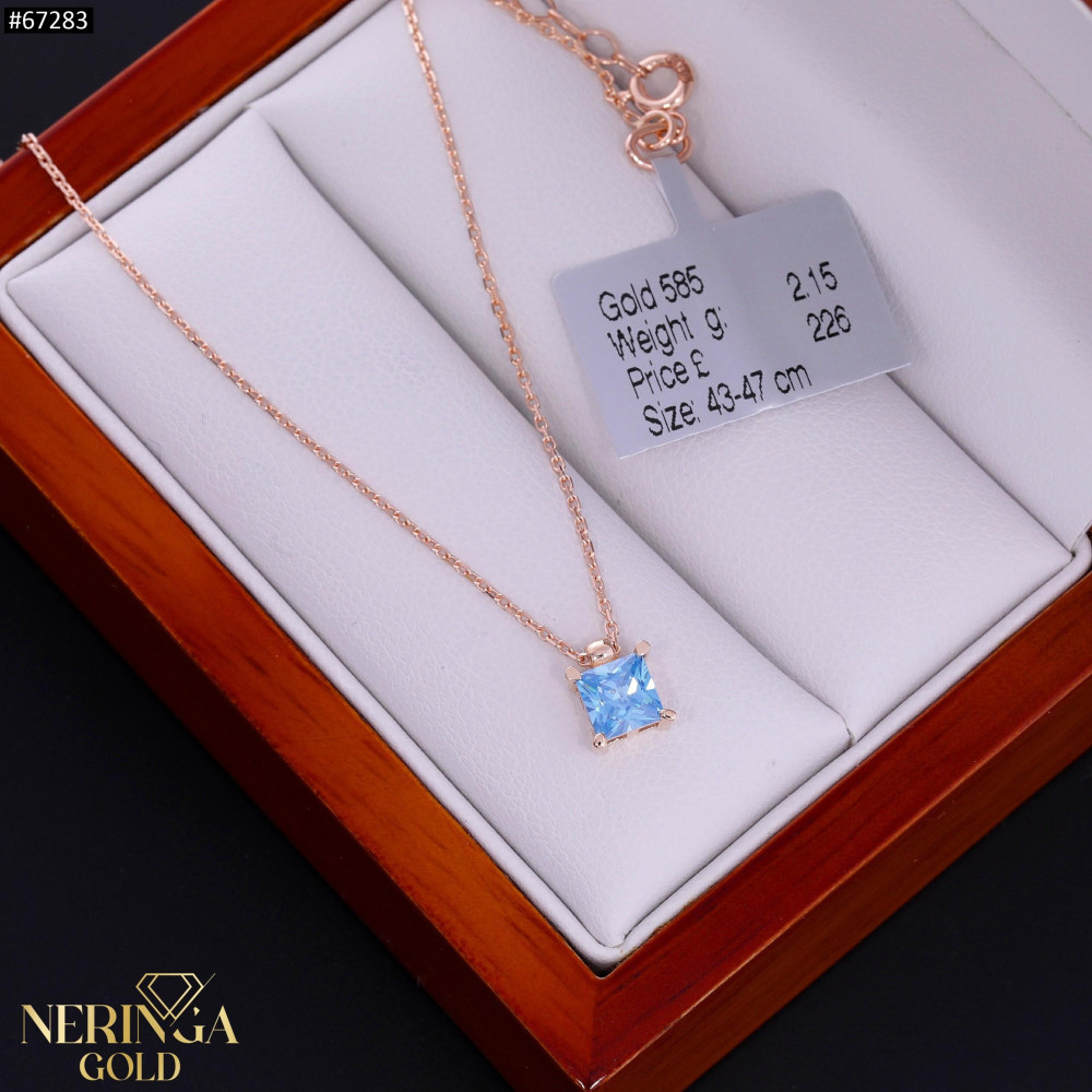 Rose gold necklace set #67283