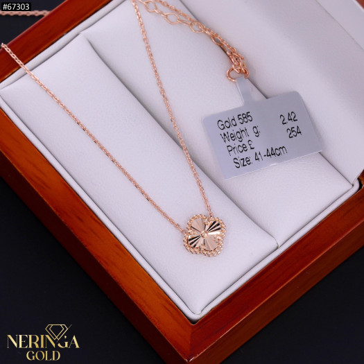 Rose gold necklace set #67303