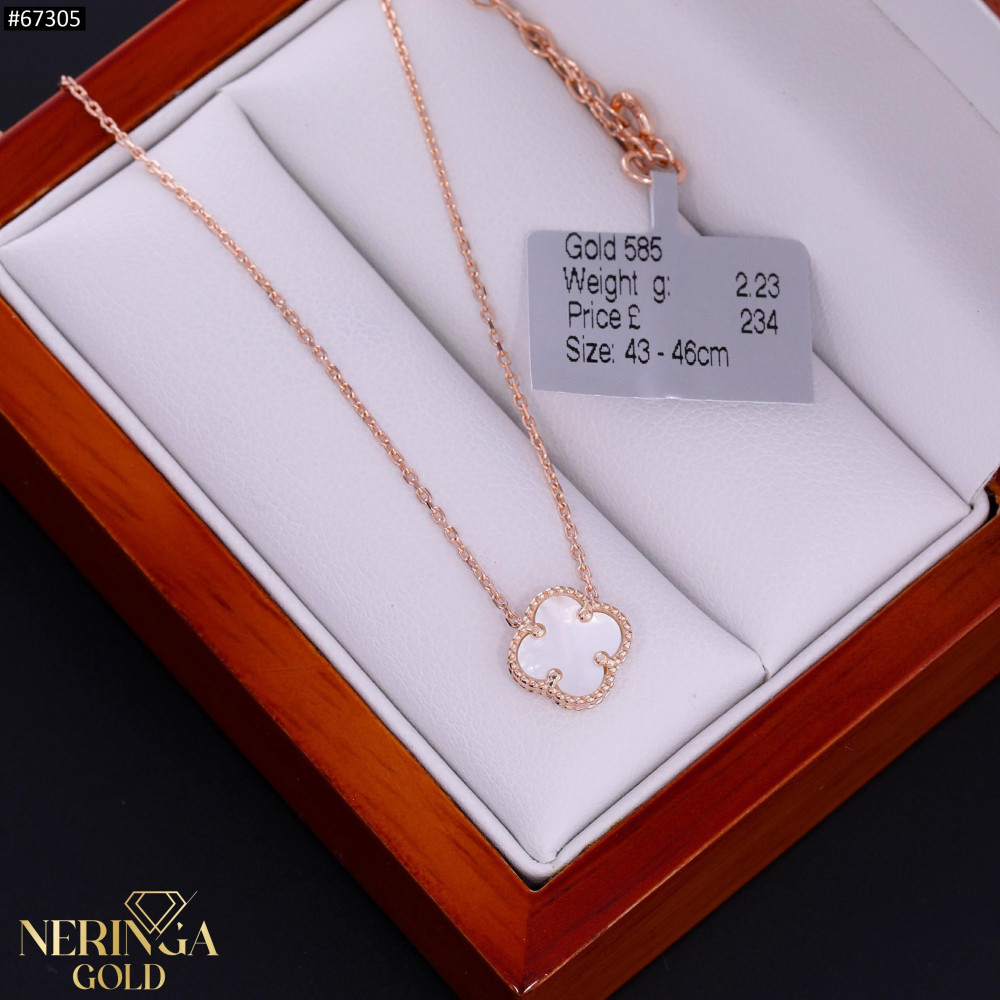 Rose gold necklace set #67305