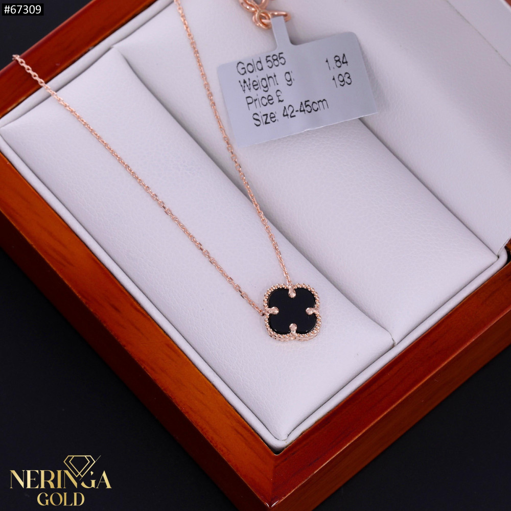 Rose gold necklace set #67309
