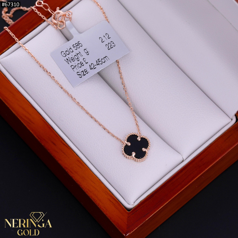 Rose gold necklace set #67310