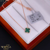 Rose gold necklace set #67314