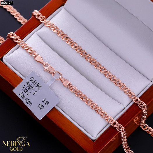 Rose gold chain #68175