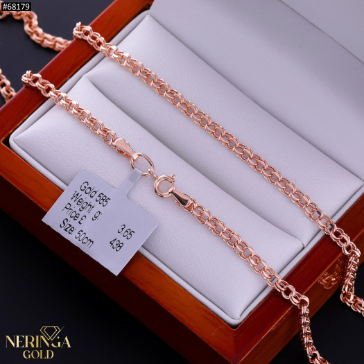 Rose gold chain #68179