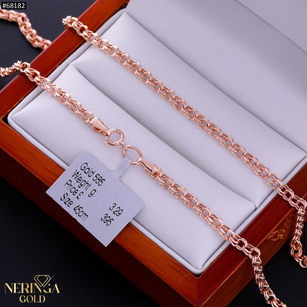 Rose gold chain #68182
