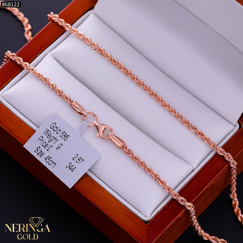 Rose gold chain #68122