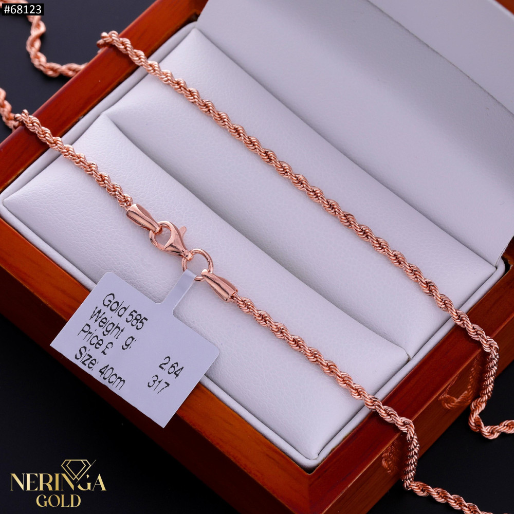 Rose gold chain #68123