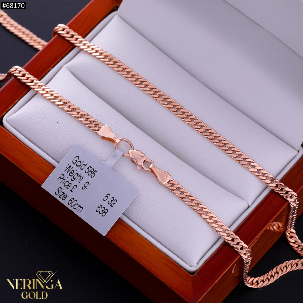 Rose gold chain #68170