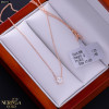 Rose gold necklace set #68371