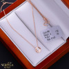 Rose gold necklace set #68375