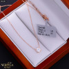 Rose gold necklace set #68383