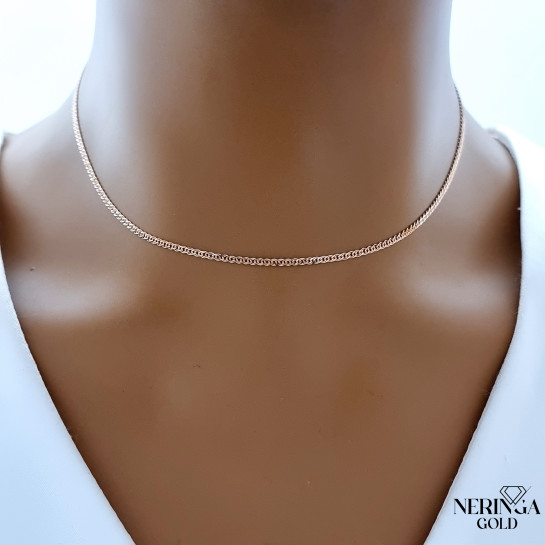 Rose gold full-bodied necklace #68425
