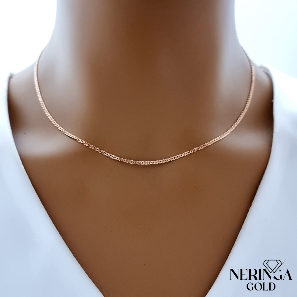 Rose gold full-bodied necklace #68427