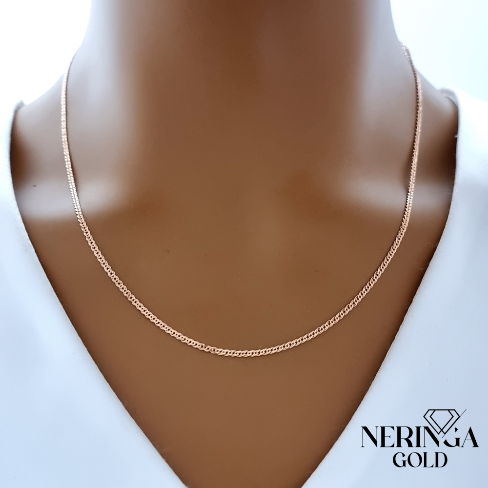 Rose gold full-bodied necklace #68429