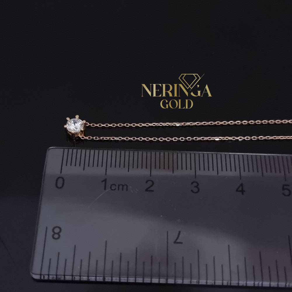 Rose gold necklace set #68371