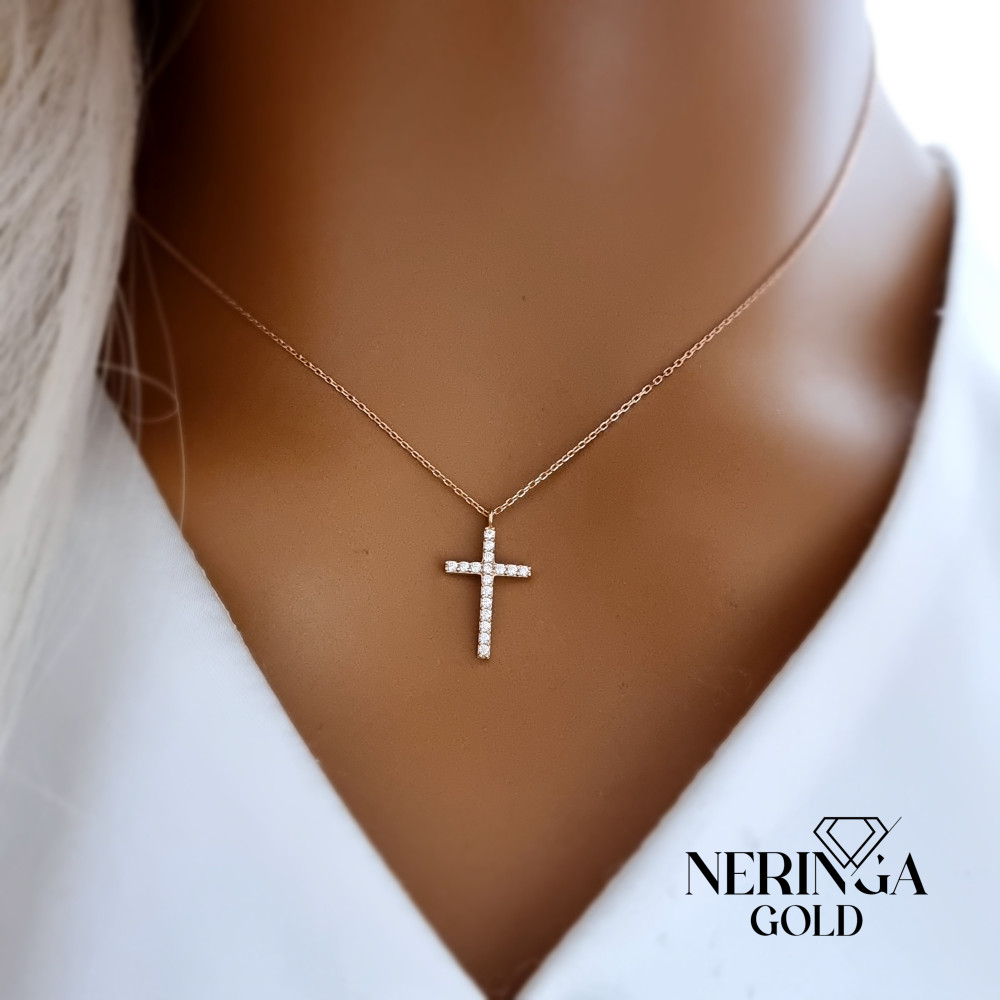 Rose gold necklace set #68373