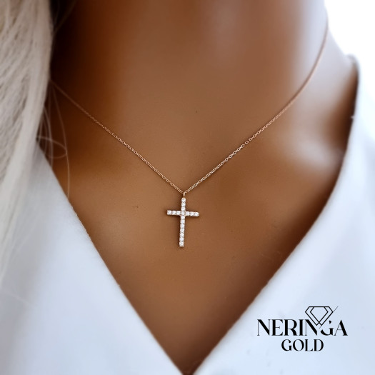 Rose gold necklace set #68373