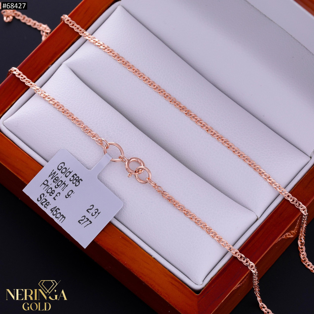 Rose gold full-bodied necklace #68427