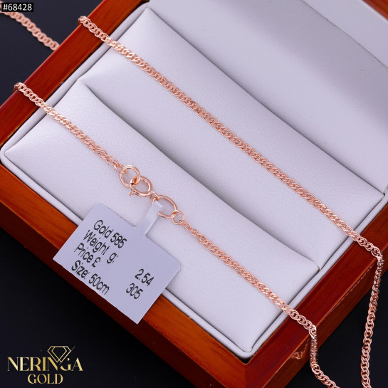 Rose gold full-bodied necklace #68428