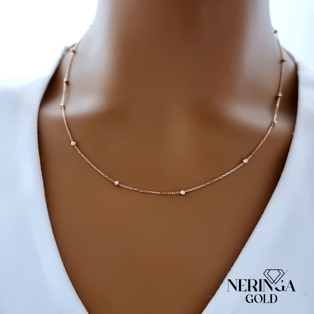 Rose gold chain #68581