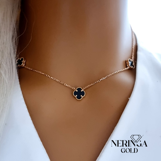 Rose gold necklace set #68665