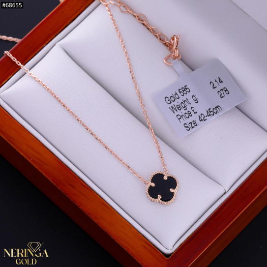 Rose gold necklace set #68655