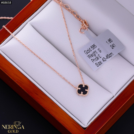 Rose gold necklace set #68658