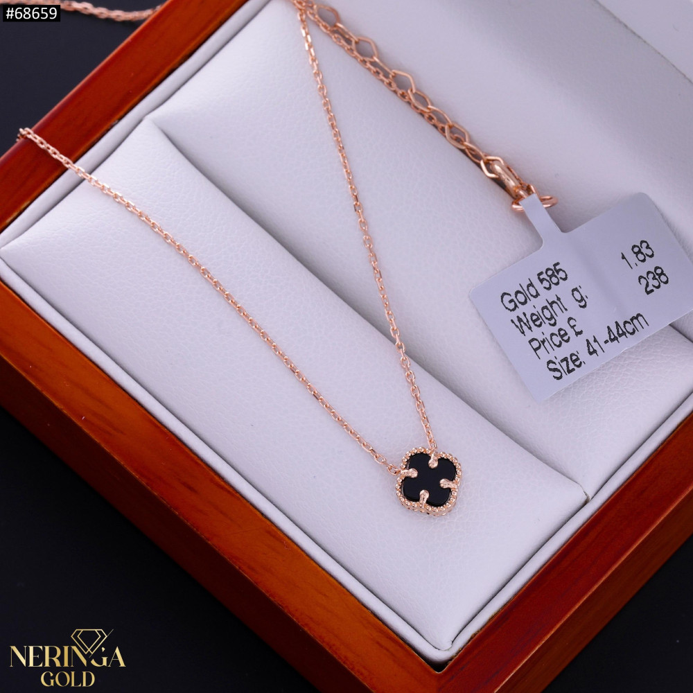 Rose gold necklace set #68659