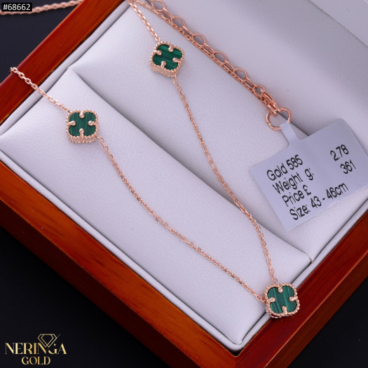 Rose gold necklace set #68662