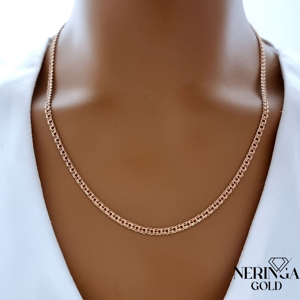 Rose gold full-bodied necklace #68956