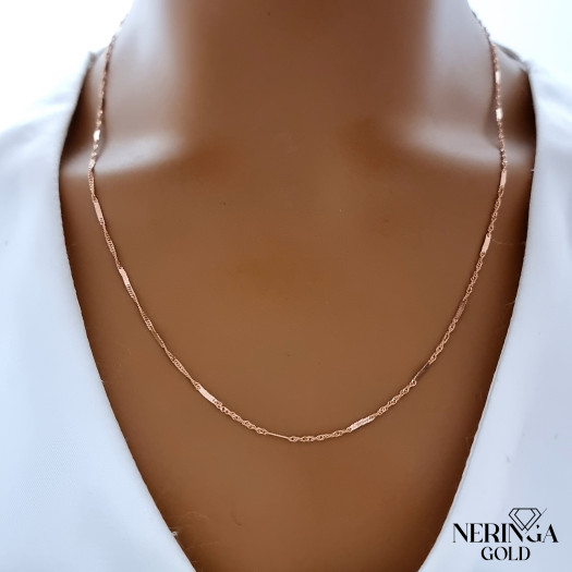 Rose gold full-bodied necklace #68943