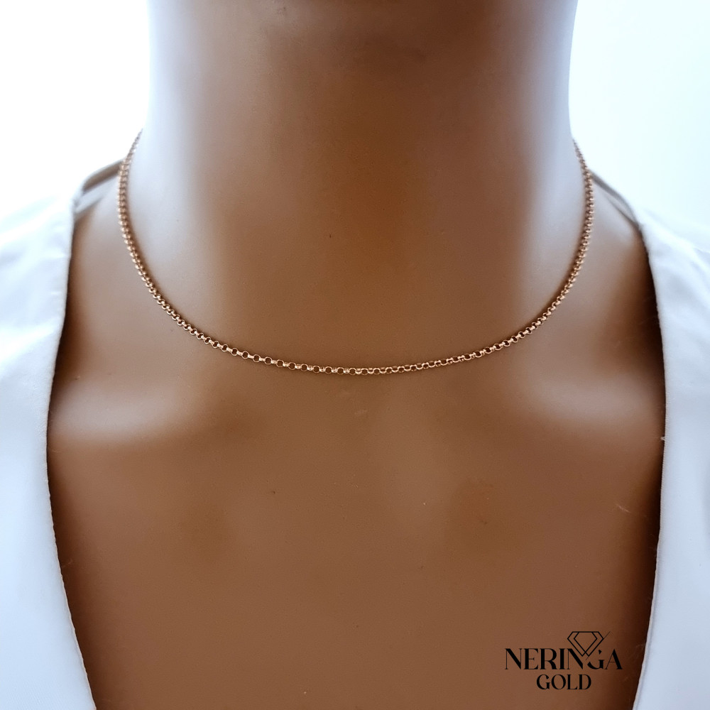 Rose gold full-bodied necklace #68950