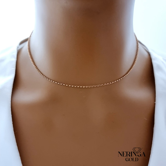 Rose gold full-bodied necklace #68951
