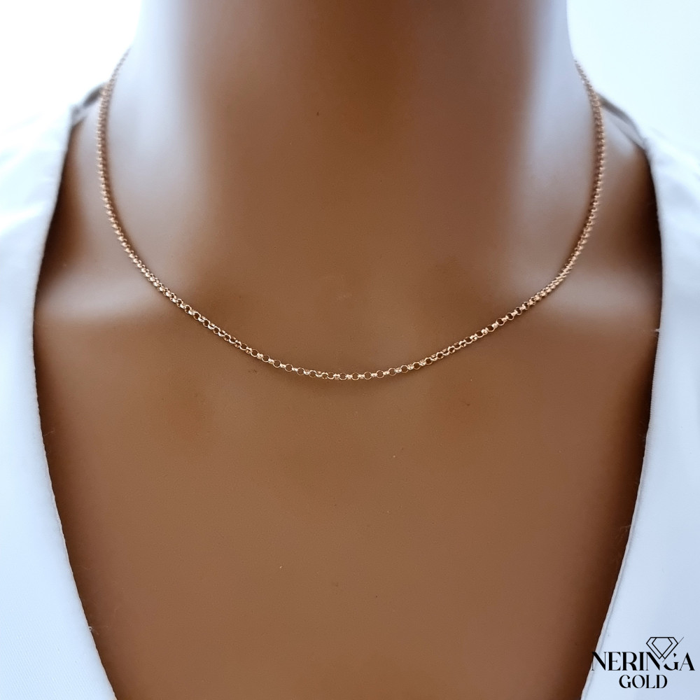 Rose gold full-bodied necklace #68953