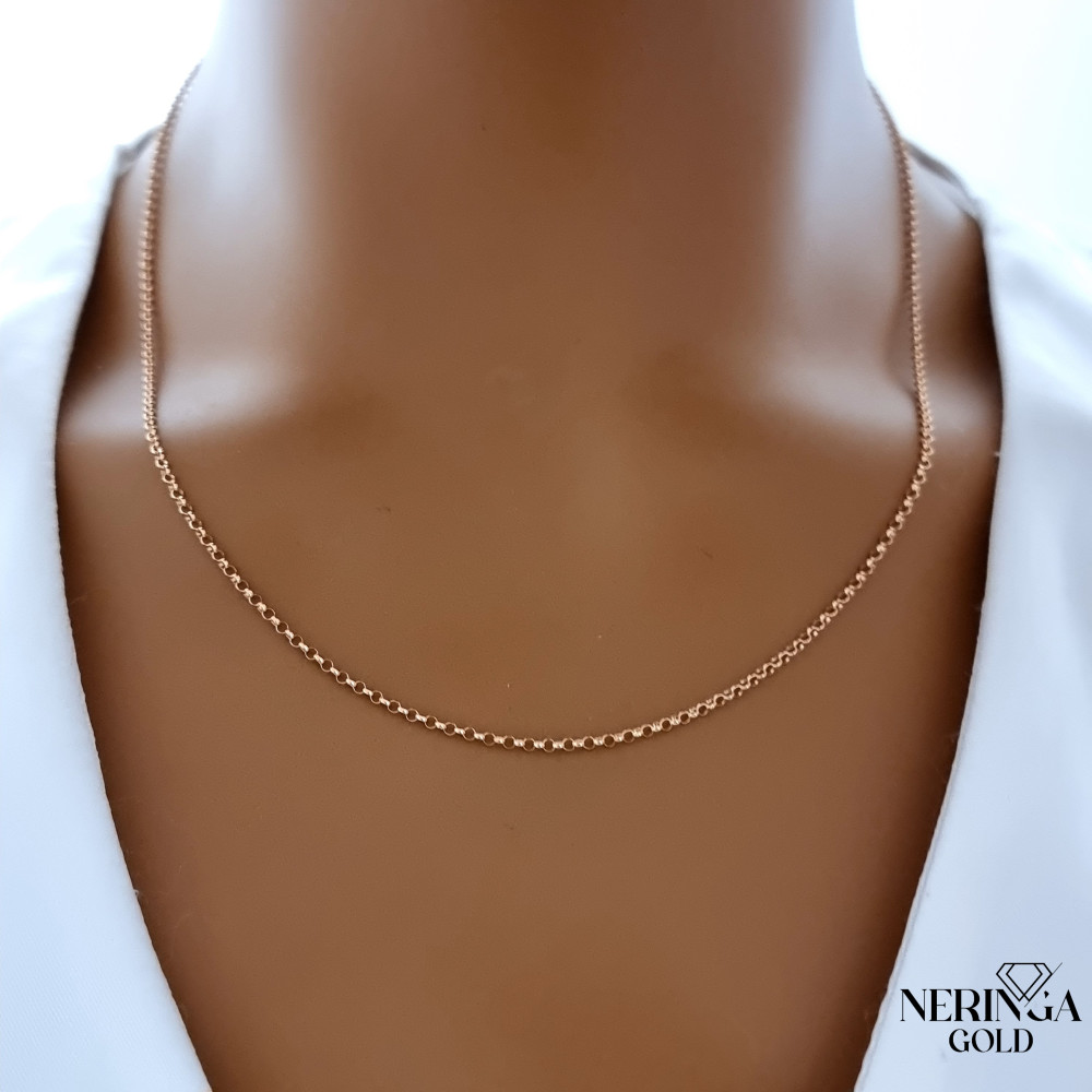 Rose gold full-bodied necklace #68955