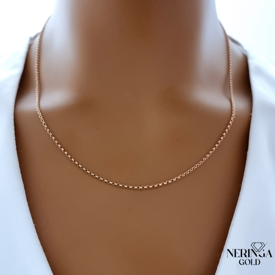 Rose gold full-bodied necklace #68954