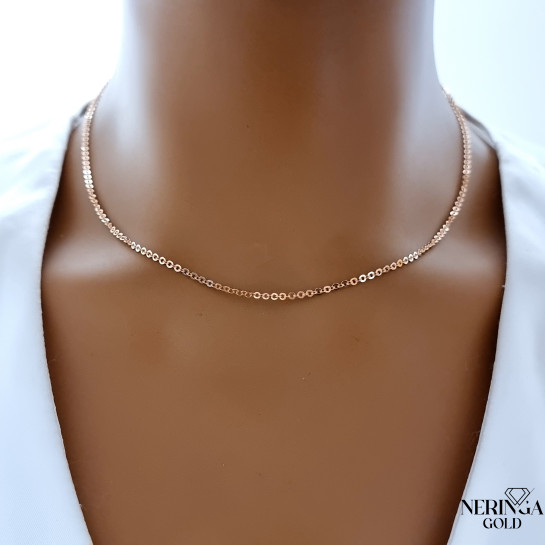 Rose gold full-bodied necklace #68941