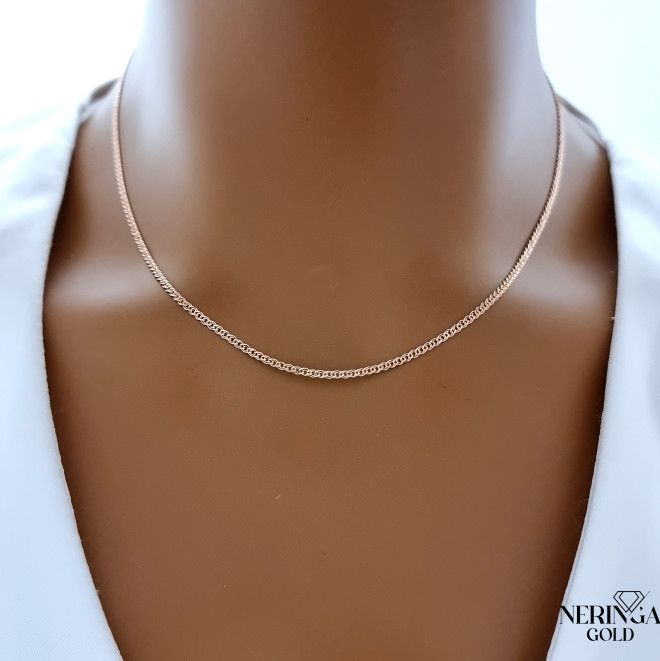 Rose gold full-bodied necklace #68912