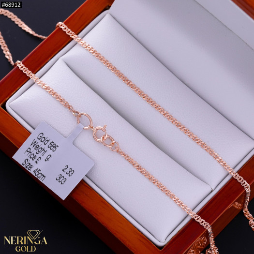 Rose gold full-bodied necklace #68912