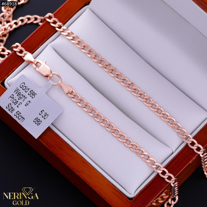 Rose gold chain #68918