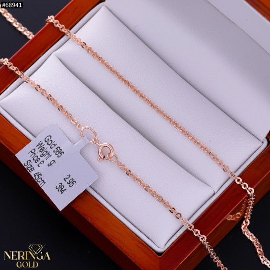 Rose gold full-bodied necklace #68941
