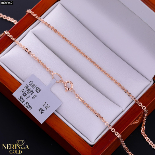 Rose gold full-bodied necklace #68942