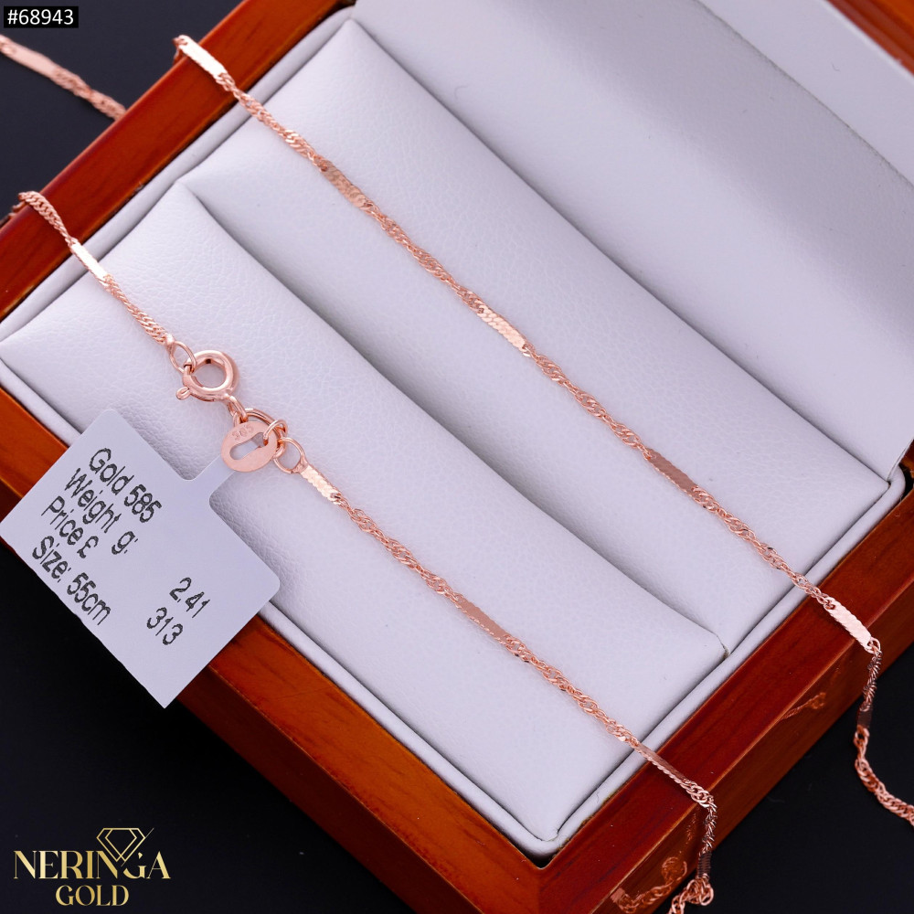 Rose gold full-bodied necklace #68943