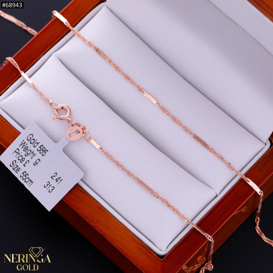 Rose gold full-bodied necklace #68943