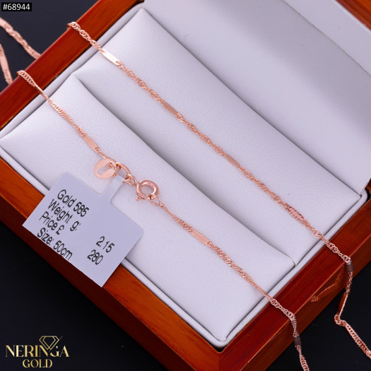 Rose gold full-bodied necklace #68944
