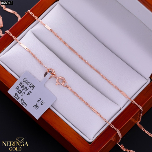 Rose gold full-bodied necklace #68945